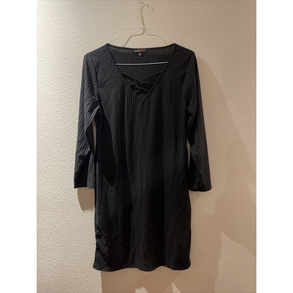 absolutely love it , black knit short dress, 3X